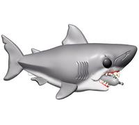 Jaws Tiburón Con Botella Diving Oversized Pop Movies #759 Vinyl Figura Funko