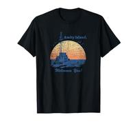 Jaws Vintage Amity Island Camiseta
