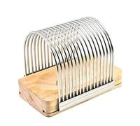 JAWSEU Ayuda para Cortar Pan, Cortador de Pan Manual, Ayuda para Cortar, Tabla para Cortar Pan, Madera, rápida y Segura para electrodomésticos de Cocina, para Pasteles caseros