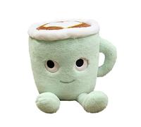 JAWSEU Bubble Tea Juguete de Peluche Boba Animal de Peluche Taza de té de Peluche Muñeca Almohada, Taza de café Linda Almohada Juguete de Peluche Almohada Decorativa Juguetes para niños (20 cm)
