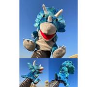 JAWSEU Muñecos de mano de dinosaurio, muñecos de dinosaurio para niños, dinosaurios, peluches, marionetas de dedo, marionetas de mano, juguetes de rol, preescolar, regalo para niños