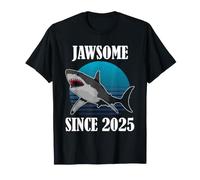 Jawsome Since 2025 Shark Lover Retro Ocean Animal Humor Ambiente Camiseta