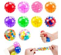 JAWUZ 10 Piezas Bolas Antiestres,Juguetes Sensoriales,Juguetes Antiestres Squeeze,Squishy Toy Mini Fidget Toys Set Para Niños Adultos Aliviar La Ansiedad,Fiesta,Cumpleaños Regalo,Pequeño