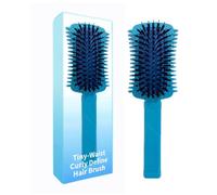 JAWUZ Curl Defining Brush,Cepillo Curly Rizos,Cepillo Multifuncional Definidor De Rizos,Cepillo Pelo Rizado Para Desenredar,Dar Forma y Definir Rizos Para Mujeres,Azul
