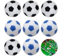 JAWUZ Juego de 8 Pelotas de futbolín de 32 mm de plástico, Bolas Mini de Dos Colores para niños y Adultos, Resistentes y de Uso Profesional, para Juegos en casa o salón