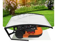 Jaxguom Garaje para robot cortacésped, garaje para robot cortacésped, viento y clima, protege el robot cortacésped de los rayos UV, funda protectora para robot cortacésped, 106 x 87 x 50 cm, color