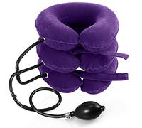 Jaximy Estirador de cuello, dispositivo de tracción de cuello, dispositivo de tracción cervical, alivio del dolor de cuello, soporte inflable ajustable para el cuello y estirador de cuello, tracción