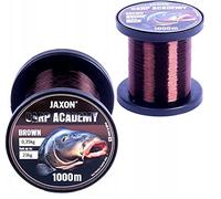 Jaxon Carp Academy - Sedal de pesca para carpas (1000 m, 0,25 - 0,35 mm, 1000 m, 0,35 mm, 23 kg), color marrón