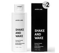 JAXON LANE SHAKE AND WAKE Exfoliating Powder Face Wash w/Papaya Enzymes Powder, Aloe Vera, Vitamin C, Vitamin E, Niacinamide Serum, AHA | Anti Aging D