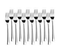 JAY - 11049002 - Pack de 12 Tenedores de Mesa, Colección Vanity, 206 mm, Acero Inoxidable, Espesor 2 mm, Ligereza y Equilibrio para Uso Diario, Fabricado en España