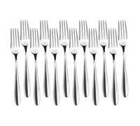 JAY - 11086002 - Pack de 12 Tenedores de Mesa, Colección Ébano, 205 mm, Acero Inoxidable 18/10, Espesor 3 mm, Equilibrio y Estilo para Uso Profesional, Fabricado en España