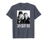 Jay and Silent Bob Photograph Camiseta, Hombre, Azul Jaspeado, XL