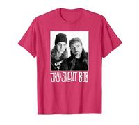 Jay and Silent Bob Photograph Camiseta, Hombre, Rojo Jaspeado, 3XL