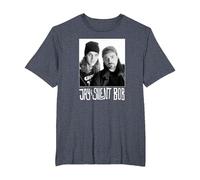 Jay and Silent Bob Photograph Camiseta, Hombre Tallas Grandes, Azul Jaspeado, 5X Alto