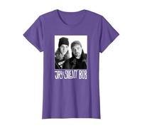Jay and Silent Bob Photograph Camiseta, Mujer, Morado Jaspeado, XL