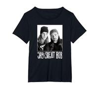Jay and Silent Bob Photograph Camiseta, Mujer Tallas Grandes, Negro, 5XL Grande