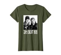 Jay and Silent Bob Photograph Camiseta, Mujer, Verde Oliva, 3XL
