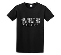 Jay and Silent Bob Reboot Logo Men's T-Shirt Unisex Black Cotton Hip Hop Print tee Shirts S