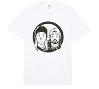 Jay and Silent Bob Simple Cartoon Faces Comfort Colors Adult Heavyweight T-Shirt
