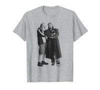 Jay and Silent Bob Standing Pose Camiseta, Hombre, Gris Jaspeado, S