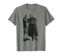 Jay and Silent Bob Standing Pose Camiseta, Hombre, Verde Militar Jaspeado, L