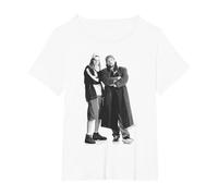 Jay and Silent Bob Standing Pose Camiseta, Mujer Tallas Grandes, Blanco, 4XL Grande