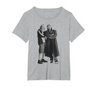 Jay and Silent Bob Standing Pose Camiseta, Mujer Tallas Grandes, Gris Jaspeado, 2XL Grande