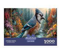 Jay Azul Puzzles Imposible,desafío para Adultos Autumn Corriente Bosqueal 1000 Piezas Obra De Arte De Juego De para Adultos Y Niños 52x38cm/1000pcs