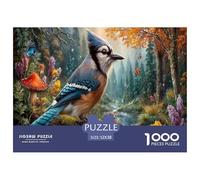 Jay Azul Rompecabezas Imposible,desafío for Adults Autumn Corriente Bosqueal 1000 Piezas Obra De Arte De Juego De para Adultos Y Niños 52x38cm/1000pcs