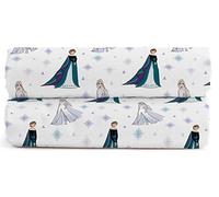 Jay Franco Disney Frozen Role Play - Sábanas bajeras dobles 100% algodón, paquete de 2