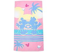 Jay Franco Disney Mickey & Minnie Mouse Besos de Atardecer Toalla de Playa Grande 86cm x 162cm 100% Algodón