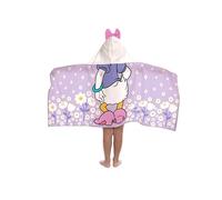 Jay Franco Disney Mickey Mouse Y Sus Amigos Daisy Duck - Capa De Baño con Capucha 56 × 56 cm para Niños, Súper Suave para Baño, Playa, Piscina Y Viaje, Producto con Licencia Oficial, Violeta