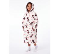Jay Franco Disney Minnie Mouse - Manta con Capucha para niños: Manta Extragrande de Felpa, Bolsillo, Manta de Forro Polar Suave y acogedora, Producto con Licencia Oficial, Color Blanco, 24x32