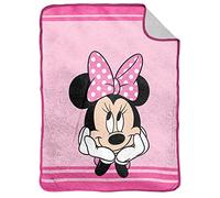 Jay Franco Disney Minnie Mouse Todo Acerla del Lazo Manta Suave de Lana Sherpa para Niños 130 x 150cm