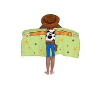 Jay Franco Disney Pixar Toy Story Woody - Capa De Baño con Capucha 56 × 56 cm para Niños, Súper Suave para Baño, Playa, Piscina Y Viaje, Producto con Licencia Oficial, Verde