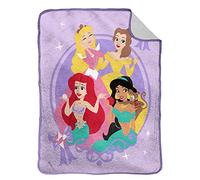 Jay Franco Disney Princess La Belleza Esta Adentro Manta Suave de Lana Sherpa para Niños 130 x 150cm