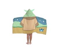 Jay Franco Disney Star Wars El Mandaloriano - Grogu (Baby Yoda) - Capa De Baño Con Capucha 56 × 56 cm Para Niños, Súper Suave Para Baño, Piscina Y Viaje, Producto Con Licencia Oficial, Multicolor