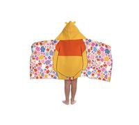 Jay Franco Disney Winnie The Pooh - Capa De Baño con Capucha 56 × 56 cm para Niños, Súper Suave para Baño, Playa, Piscina Y Viaje, Producto con Licencia Oficial, Multicolor
