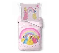 Jay Franco Kids Disney Princess - Juego De Funda Nórdica Individual Súper Suave con Funda De Almohada, Solo Funda NÓRDICA (Relleno No Incluido), Rosa, 2 Piezas
