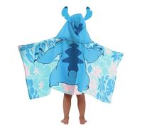 Jay Franco Lilo & Stitch - Poncho de baño con Capucha 56 x 130 cm, 100% algodón Suave, niños
