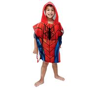 Jay Franco Marvel Avengers Spiderman - Toalla de baño con capucha (56 x 56 cm), bata cambiadora para niños