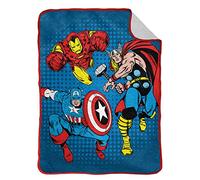 Jay Franco Marvel Comics Avengers Whoom Manta Suave de Lana Sherpa para Niños 130 x 150cm