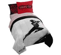 Jay Franco Marvel Shang Chi Master of Kung Fu 5 piezas Twin Size Set - Incluye ropa de cama de edredn y sbanas - Microfibra resistente a la desvent