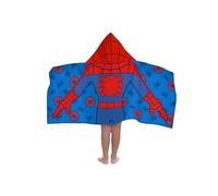 Jay Franco Marvel Spidey Y Sus Fantásticos Amigos - Capa De Baño con Capucha 56 × 56 cm para Niños, Súper Suave para Baño, Playa, Piscina Y Viaje, Producto con Licencia Oficial, Azul