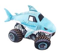 Jay Franco Monster Jam Megalodon - Cojín de peluche suave para niños, 32 cm, color azul
