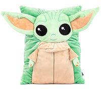 Jay Franco Star Wars The Mandalorian Baby Yoda 3D Snuggle Pillow - Super Soft - Medidas 15 pulgadas (producto oficial de Star Wars)