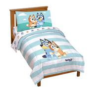 Jay Jay Franco Bluey & Bingo 4 piezas Tamao de la cama de tamao pequeo: el juego de cama de microfibra sper suave incluye edredn de tamao y sb