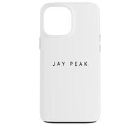 Jay Peak Souvenirs - Esquiadores de estación de esquí, diseño Minimalista Carcasa para iPhone 13 Pro MAX