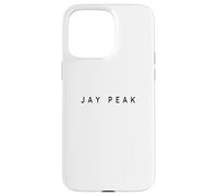 Jay Peak Souvenirs - Esquiadores de estación de esquí, diseño Minimalista Carcasa para iPhone 15 Pro MAX