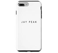 Jay Peak Souvenirs - Esquiadores de estación de esquí, diseño Minimalista Carcasa para iPhone 7 Plus/8 Plus